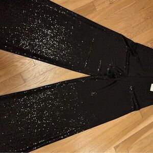 Black Sequin Pants by flounce NWT